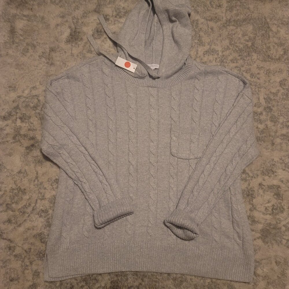 Talbots hooded cable sweater - NWTs